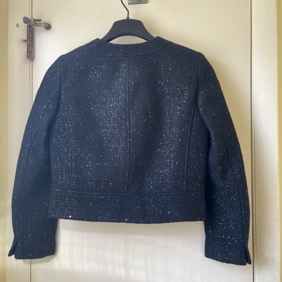 NWT JCrew Collection lady jacket in sequin wool tweed - Picture 3 of 8